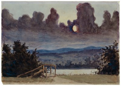 Nuvole scure, 1901 circa (acquerello e matita su carta) da Louis Michel Eilshemius
