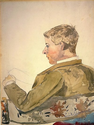 Ritratto di un compagno di studi a Cornell da Louis Michel Eilshemius