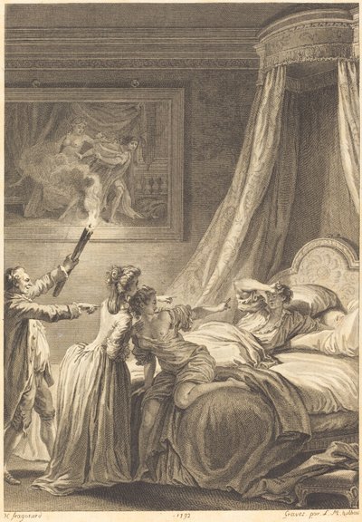 Il guascone punito da Louis Michel Halbou and Antoine Jean Duclos after Jean Honoré Fragonard