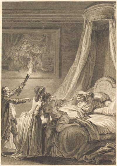 Le gascon puni da Louis Michel Halbou and Antoine Jean Duclos after Jean Honoré Fragonard
