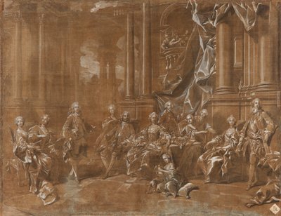 La famiglia di Philip V. da Louis Michel van Loo