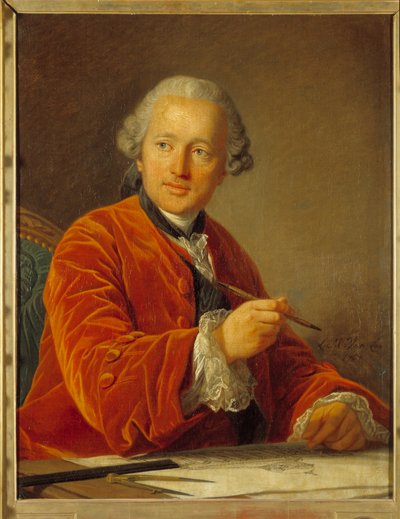 Ritratto di Germain Soufflot (1713-1780) architetto del Pantheon da Louis Michel van Loo