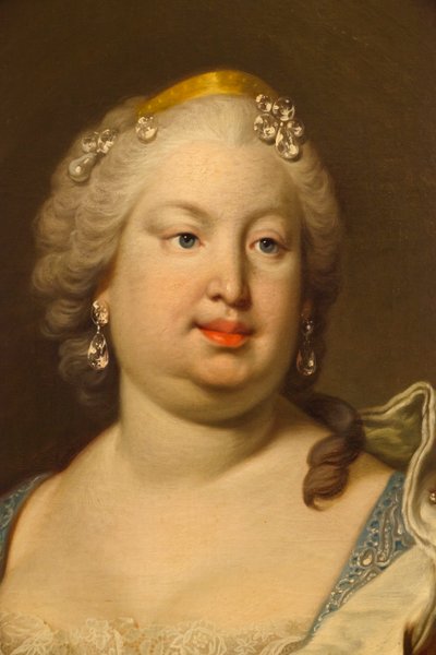 Barbara del Portogallo o Braganza (dettaglio) da Louis Michel van Loo