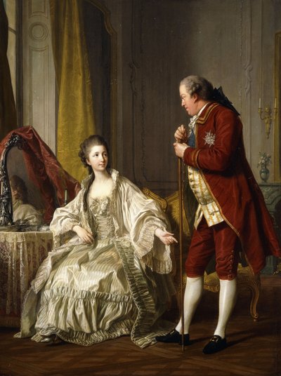 Doppio ritratto del marchese e della marchesa de Marigny, 1769 da Louis Michel van Loo
