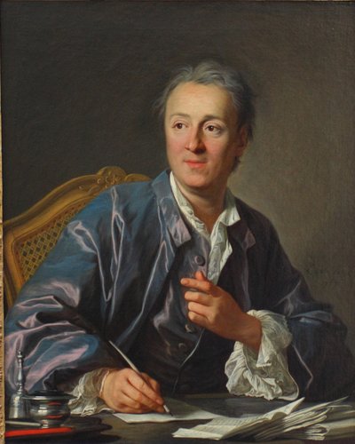 Ritratto di Denis Diderot da Louis Michel van Loo