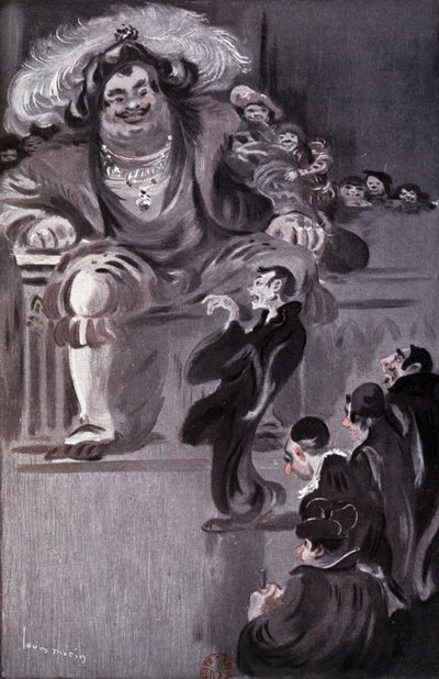Gargantua - in "Gargantua" di Rabelais, ill. di Louis Morin, ed. Laurens, Parigi da Louis Morin