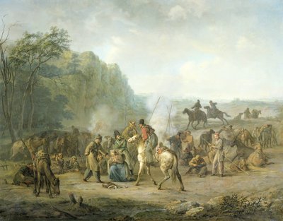 Bivacco cosacco, 1813 da Louis Moritz