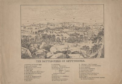 Il campo di battaglia di Gettysburg, c.1867 da Louis N. Rosenthal