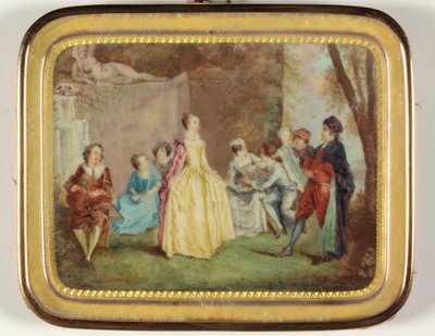 Festa campestre (smalto) da Louis Nicolas van (manner of) Blarenberghe