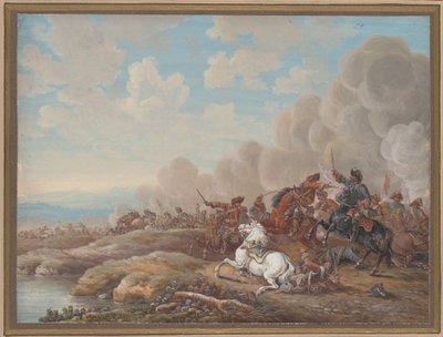 Battaglia di Cavalleria presso un Fiume da Louis Nicolas van Blarenberghe