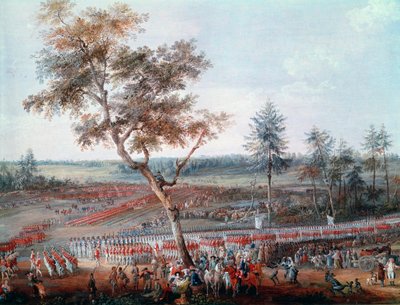 Assedio di Yorktown il 19 ottobre 1781 (dettaglio) da Louis Nicolas van Blarenberghe