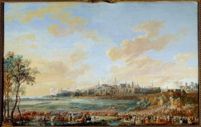 Guerra di successione austriaca (1741-1748): Entrata del re Luigi XV a Mons, 30 maggio 1747 da Louis Nicolas van Blarenberghe