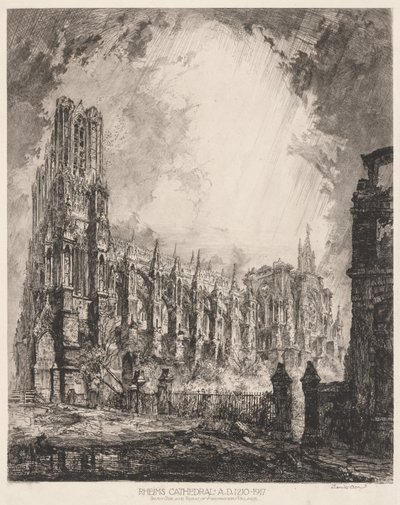 Cattedrale di Reims e rovine del Palazzo dell