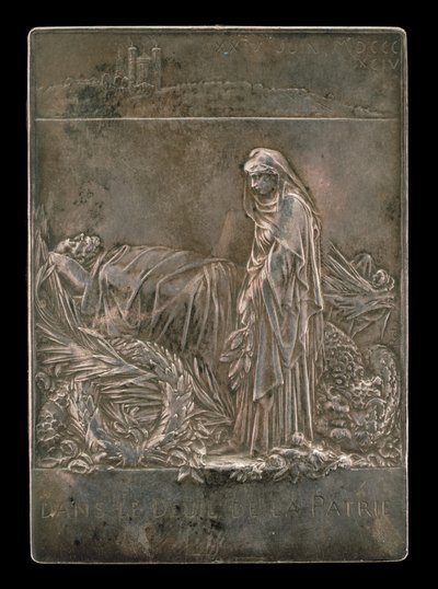 La Francia in Lutto per il Presidente della Repubblica [retro], 1894 da Louis Oscar Roty