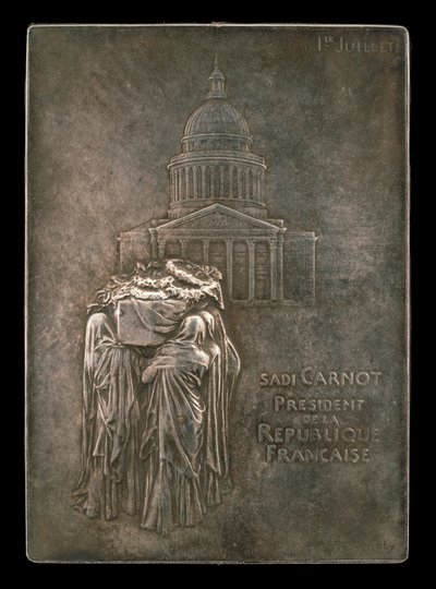 Il corpo del presidente Sadi Carnot portato al Panthéon [dritto], 1894 da Louis Oscar Roty