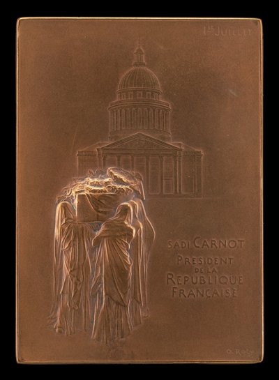 Il corpo del Presidente Sadi Carnot portato al Panthéon [recto], 1894 da Louis Oscar Roty