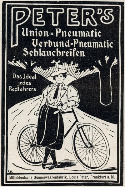 Pubblicità per pneumatici per biciclette Peter