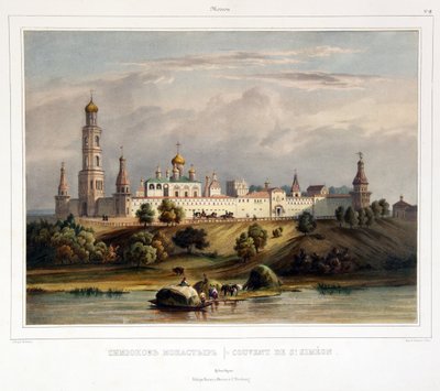 Il Convento di San Simeone, Mosca da Louis Philippe Alphonse Bichebois