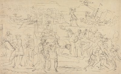 Fuga di Giacomo II da Louis Philippe Boitard