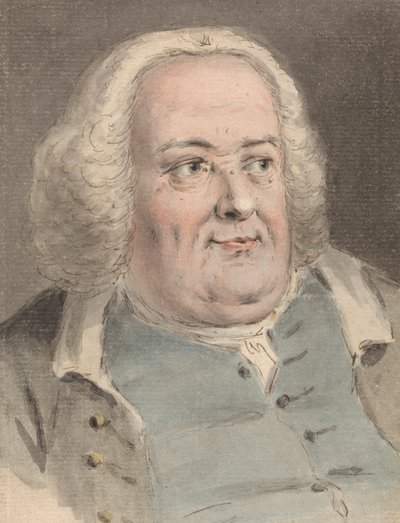 Ritratto di un Uomo con il Doppio Mento da Louis Philippe Boitard