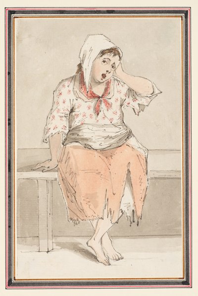 Studio di una donna seduta da Louis Philippe Boitard