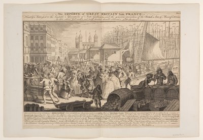 Le importazioni della Gran Bretagna dalla Francia da Louis Philippe Boitard