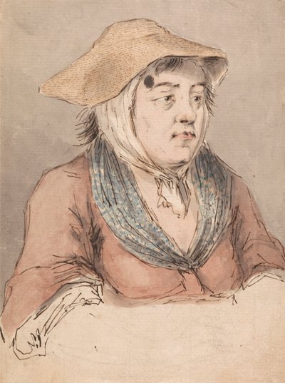 Donna con camicia blu da Louis Philippe Boitard