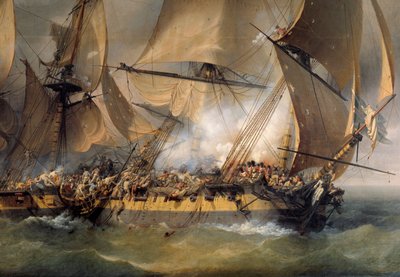 Battaglia tra la fregata francese La Bayonnaise e la fregata inglese L