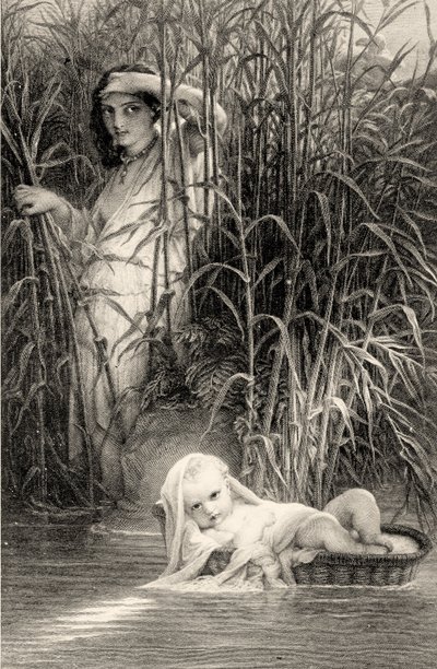 Mosè scoperto sul Nilo da Louis Pierre Henriquel Dupont