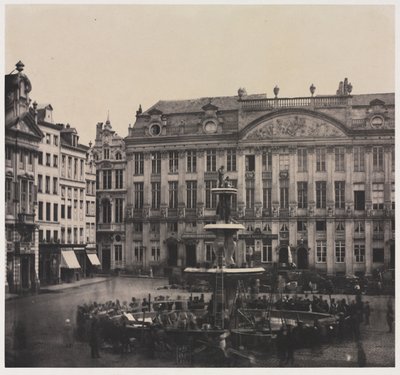 Costruzione senza titolo della fontana commemorativa, luglio 1856 da Louis Pierre Theophile Dubois de Nehaut