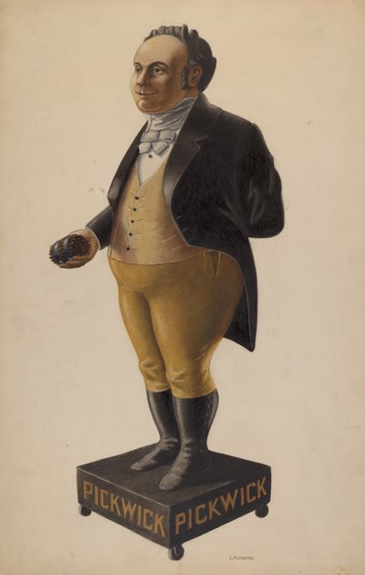 Figura di negozio di sigari, ca. 1938 da Louis Plogsted