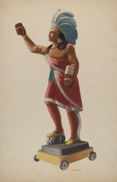 Indiano del Negozio di Sigari, 1938 da Louis Plogsted