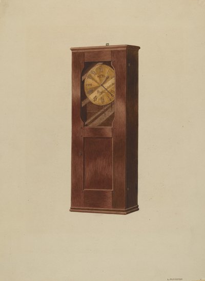 Orologio da mensola, c. 1937 da Louis Plogsted