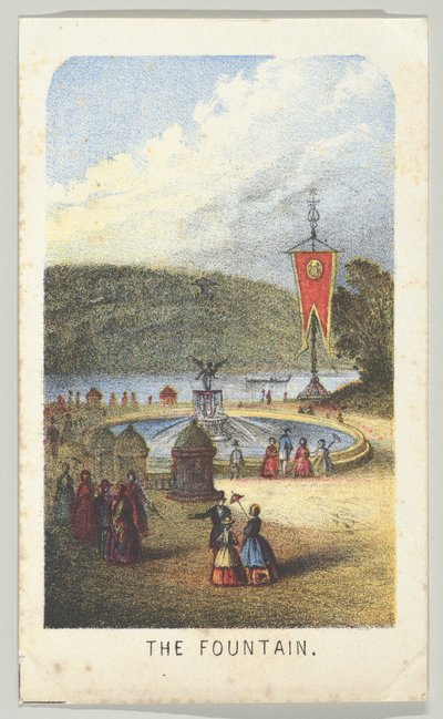 La Fontana, dalla serie, Vedute di Central Park, New York, Parte 3, 1864 da Louis Prang