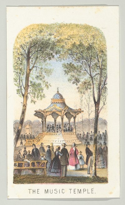 Il Tempio della Musica, dalla serie, Vedute di Central Park, New York, Parte 2 da Louis Prang