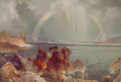 Lago di Yellowstone, c.1875 da Louis Prang
