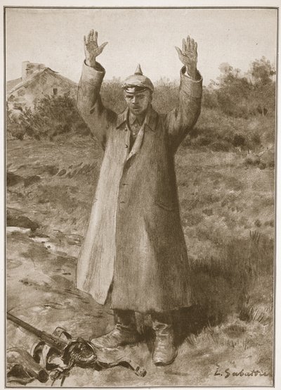 Kamerad.. Pardon! Metodo di resa tedesca con le mani alzate da Louis Remy Sabattier