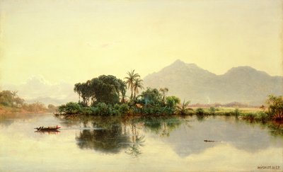 Sul fiume Orinoco, Venezuela, 1857 da Louis Rémy Mignot