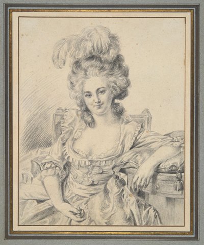 Ritratto di una signora, studio preparatorio per un dipinto da Louis Rolland Trinquesse