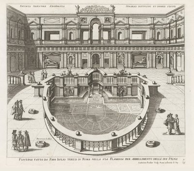 Ninfeo nella Villa Giulia a Roma (Le fontane nei palazzi e nei giardini di Roma) da Louis Rouhier