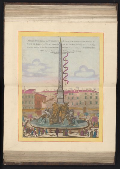 Fontana dei Quattro Fiumi a Roma da Louis Rouhier