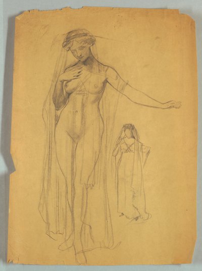 Studio di Figura Nuda Velata da Louis Schaettle