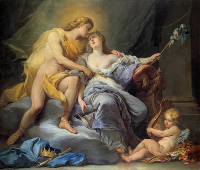 Apollo accarezza Leucotoe Dipinto di Antoine Boizot (1702-1782) 1737 Tours, Museo delle Belle Arti da Louis Simon Boizot