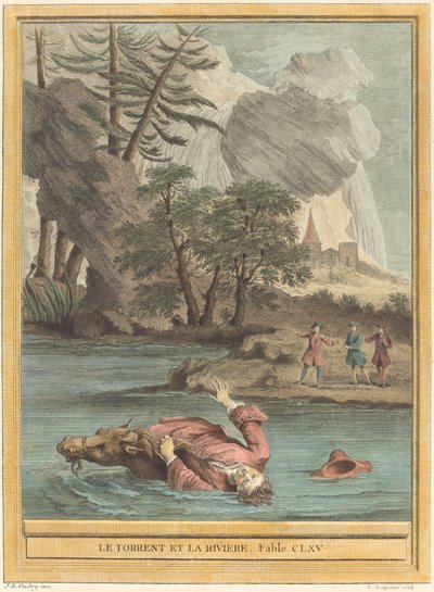 Il Torrente e il Fiume da Louis Simon Lempereur after Jean Baptiste Oudry