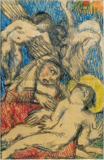 Madonna con bambino e due angeli da Louis Soutter