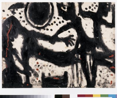 La contusione fatale, 1939 (inchiostro e gouache su carta) da Louis Soutter