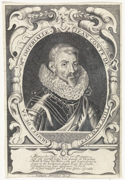 Ritratto di Johann Tserclaes, Conte di Tilly da Louis Spirinx