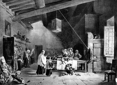 La benedizione delle case da Louis Stanislas (after) Marin Lavigne