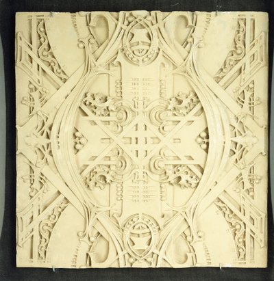 Frammento di soffitto, decorato con elaborati volute e motivi fogliati, 1906-1908 da Louis Sullivan