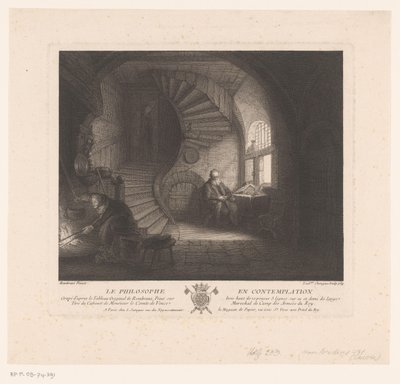 Filosofo in contemplazione da Louis Surugue